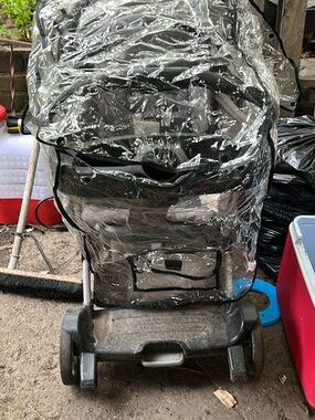 Plastic stroller cover